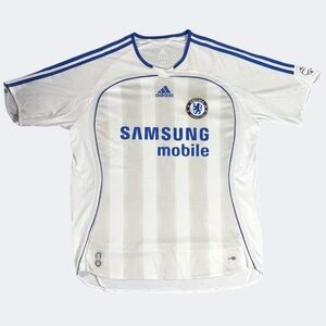 Chelsea FC 2006/07 Away Adidas Soccer Football Jersey Shirt White